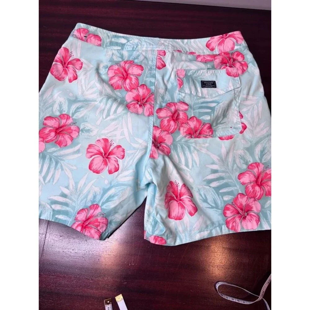 Abercrombie & Fitch Men’s 32 Floral Board Shorts Swim Trunks Hibiscus Y2K